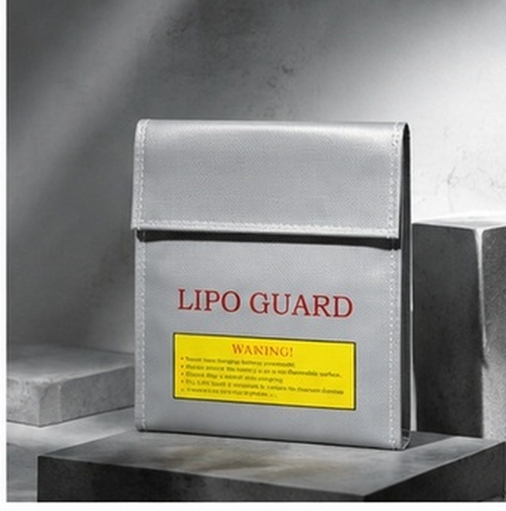Lipo Battery Fireproof Safety Charge Box - กระเป๋าเก็บแบตเตอรี่ Lipo ขนาด 18x23 ซม. ป้องกันไฟ