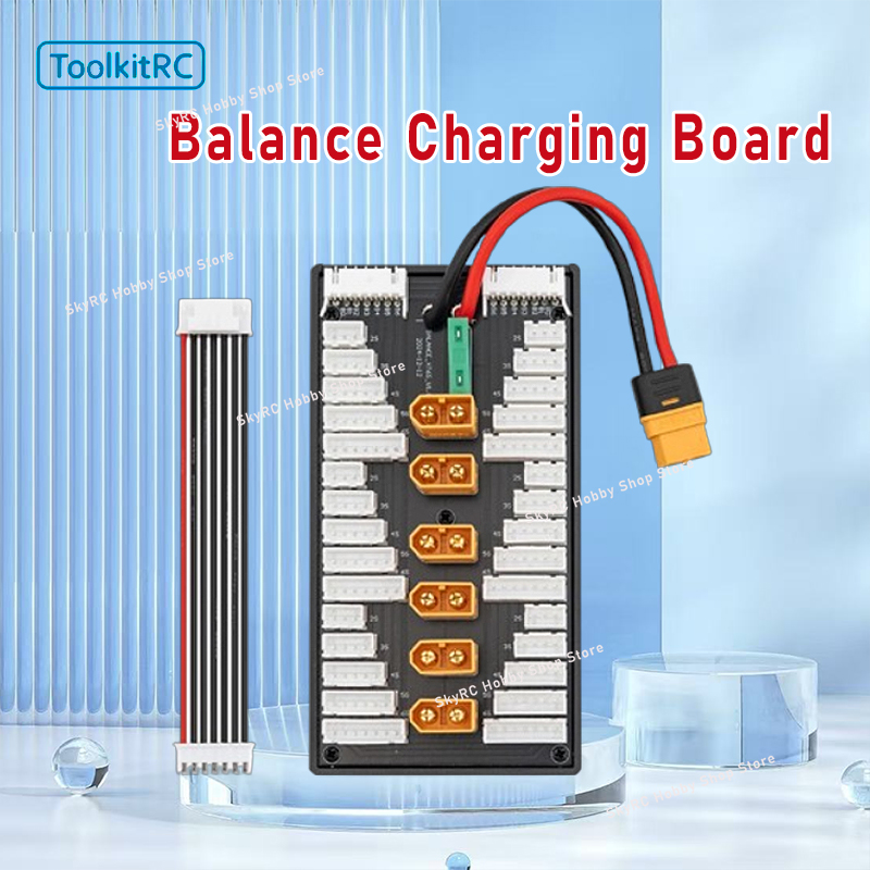 12S Lipo Battery Balancing Board - แผงชาร์จแบตเตอรี่แบบขนานหลายตัว 2S-6S Lipo พร้อมระบบบาลานซ์ หัวต่อ XT60