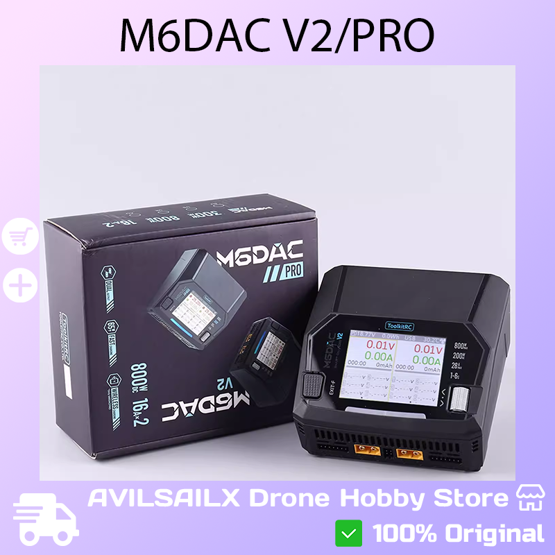 Toolkitrc M6Dac Smart Charger - เครื่องชาร์จแบตเตอรี่อัจฉริยะ ToolkitRC M6DAC V2 / Pro