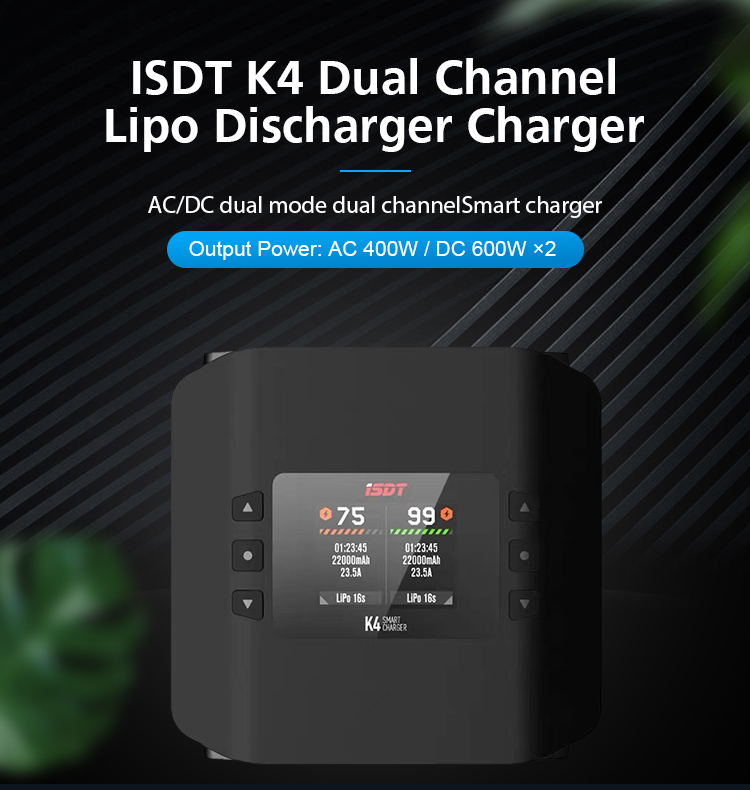 2023 ISDT K4 AC 400W / DC 600W - Isdt K4 Dual Lipo Charger บทวิจารณ์และราคา