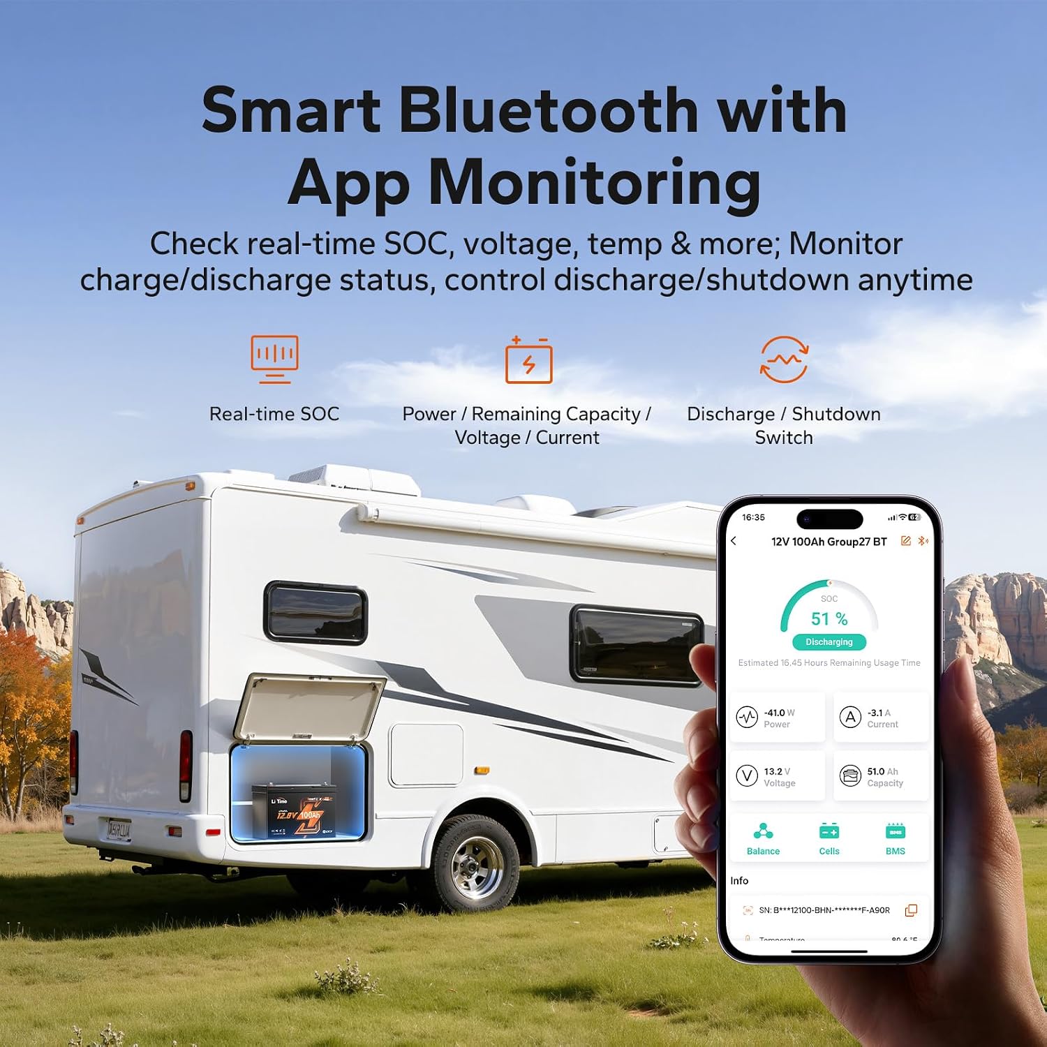 แบตเตอรี่ LiFePO4 12V 100Ah, แ - Lifepo4 12V 100Ah Bms Bluetooth บทวิจารณ์และราคา
