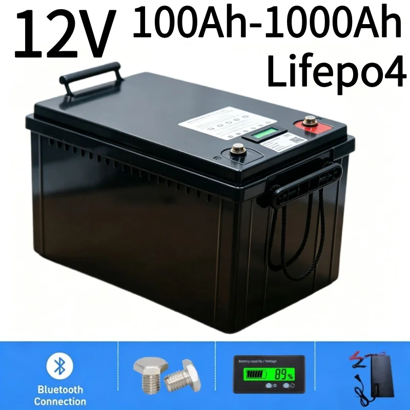 แบตเตอรี่ 12V LiFePO4 100Ah-10 - Lifepo4 12V 100Ah Bms Bluetooth บทวิจารณ์และราคา