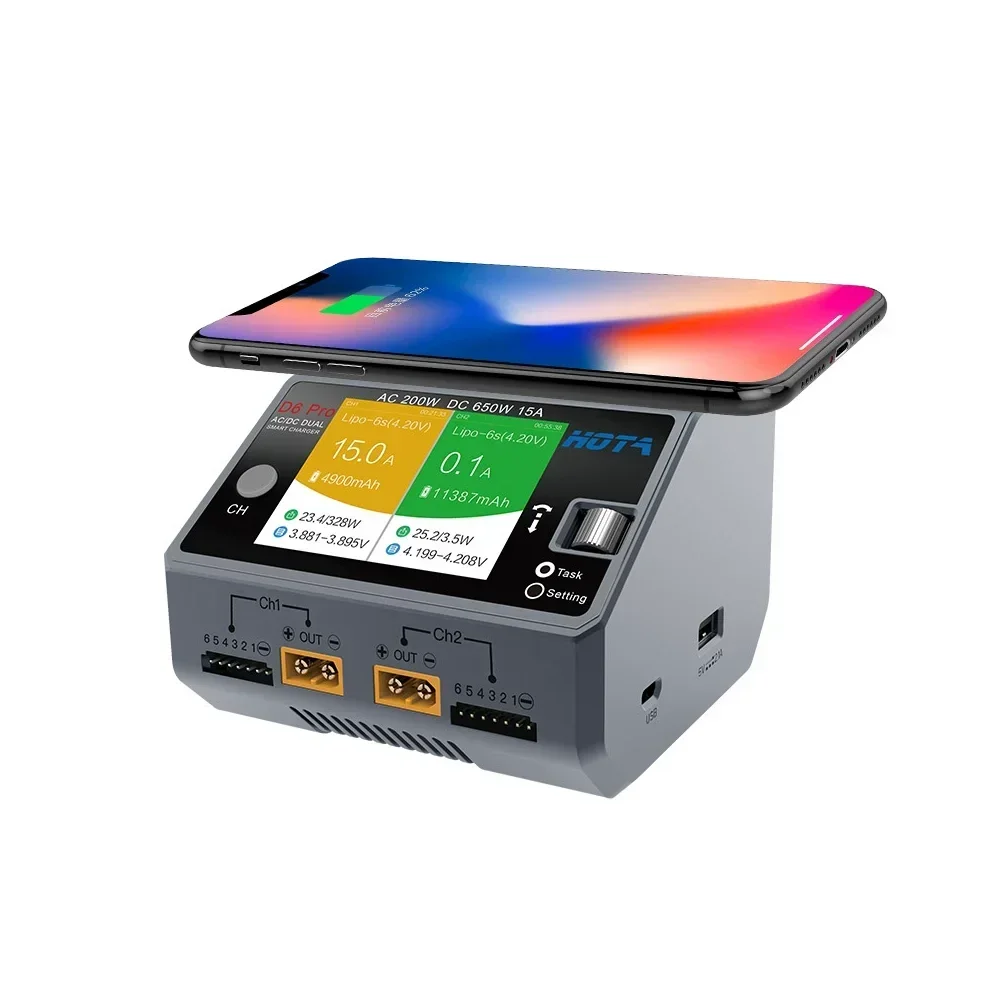 HOTA D6 Pro เครื่องชาร์จอัจฉริ - Hota D6 Pro Dual Lipo Charger บทวิจารณ์และราคา
