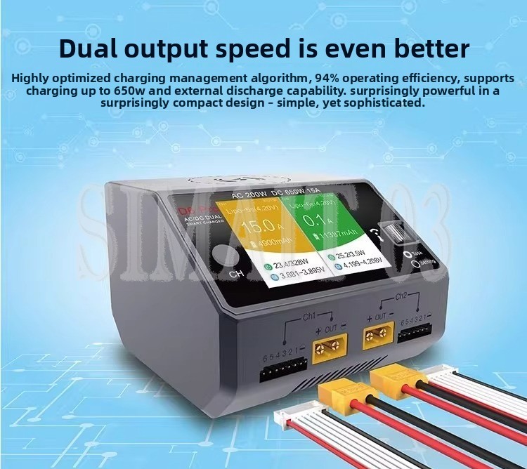 เครื่องชาร์จสมาร์ทบาลานซ์ HOTA - Hota D6 Pro Dual Lipo Charger บทวิจารณ์และราคา