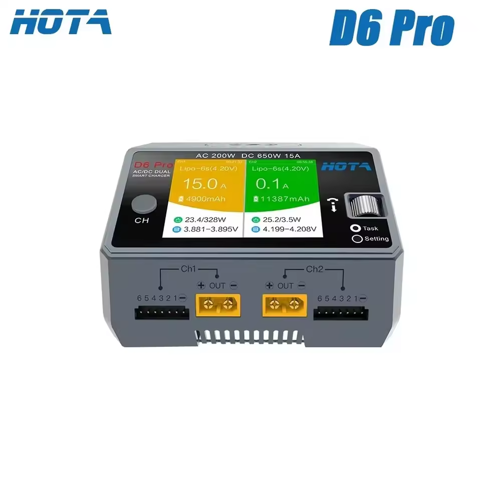 เครื่องชาร์จ HOTA D6 Pro AC 20 - Hota D6 Pro Dual Lipo Charger บทวิจารณ์และราคา