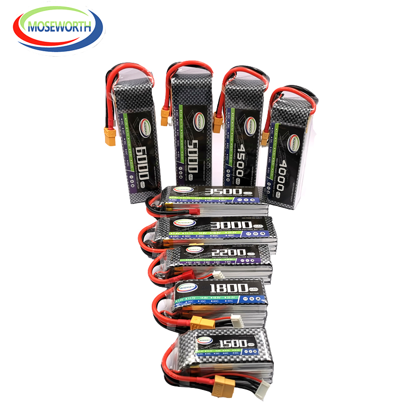 2S 3S 4s 6S RC LiPo แบตเตอรี่7 - 4S Lipo Battery 14.8V 6000Mah บทวิจารณ์และราคา