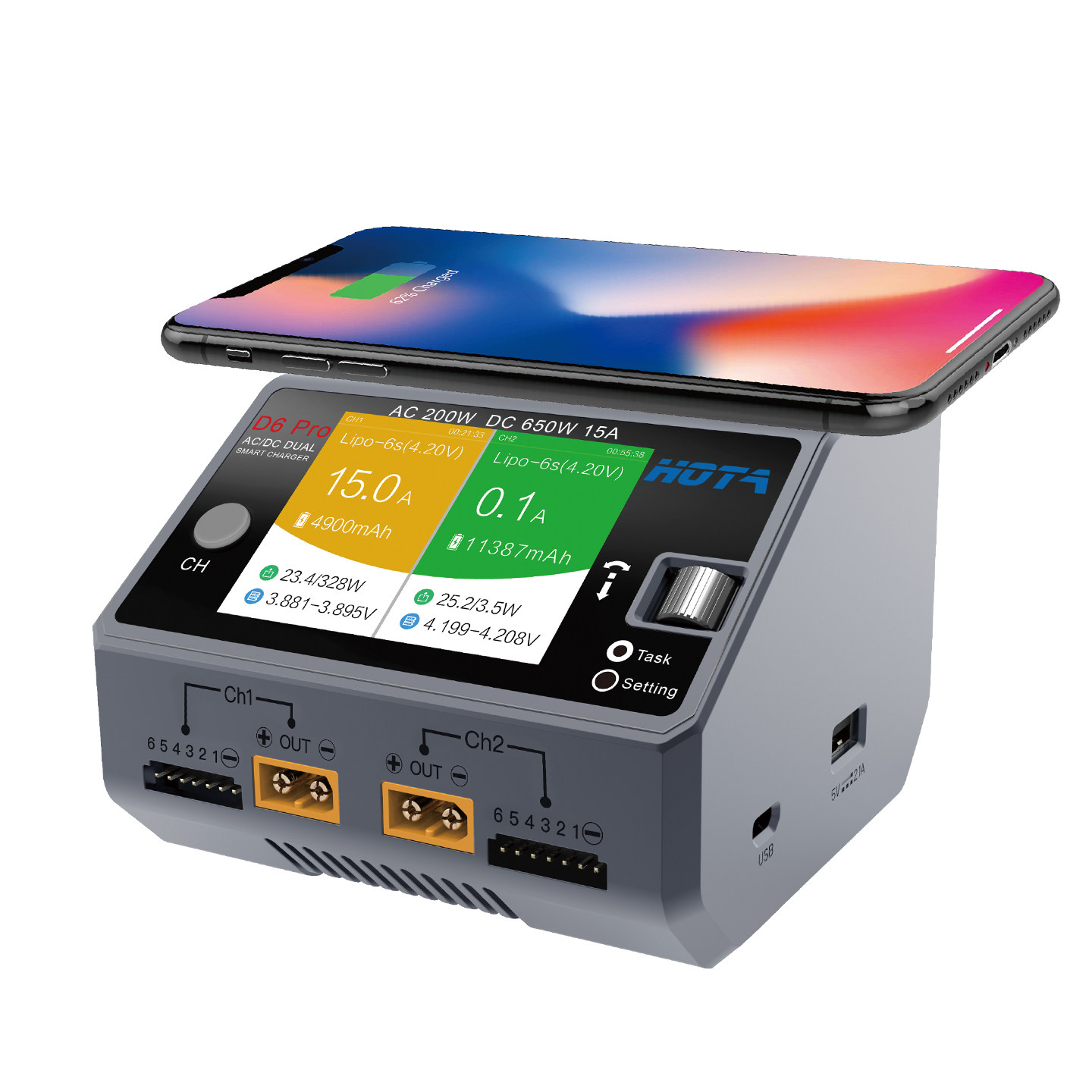 HOTA D6 Pro AC/DC Dual Channel - Hota D6 Pro Dual Lipo Charger บทวิจารณ์และราคา
