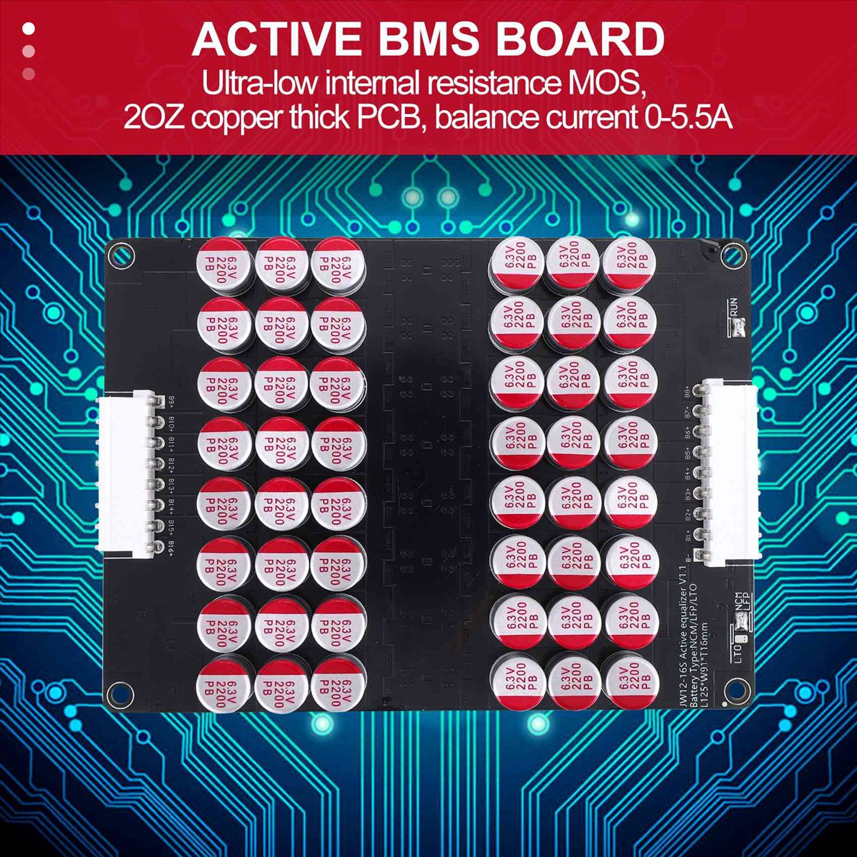 ตัวปรับสมดุลแบตเตอรี่แบบแอคทีฟ - 12S Lipo Battery Balancing Board บทวิจารณ์และราคา