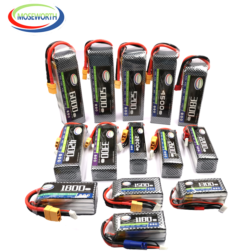 2S 3S 4s 6S 2200 4200 5200 600 - 4S Lipo Battery 14.8V 6000Mah บทวิจารณ์และราคา